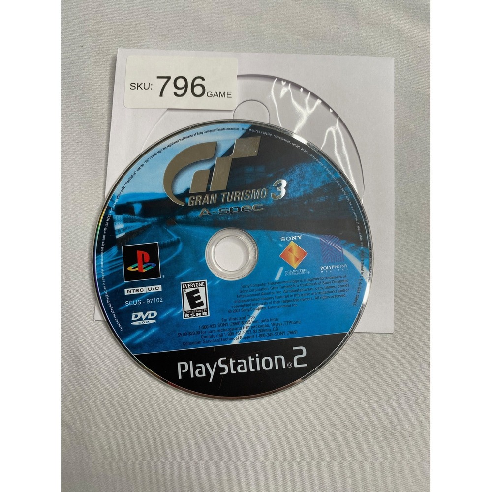 Gran Turismo 3 A-spec Sony PlayStation 2